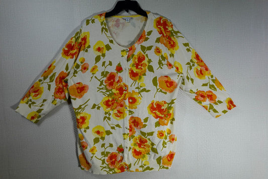 Isaac Mizrahi Live, Cardigan, 3X, Cotton