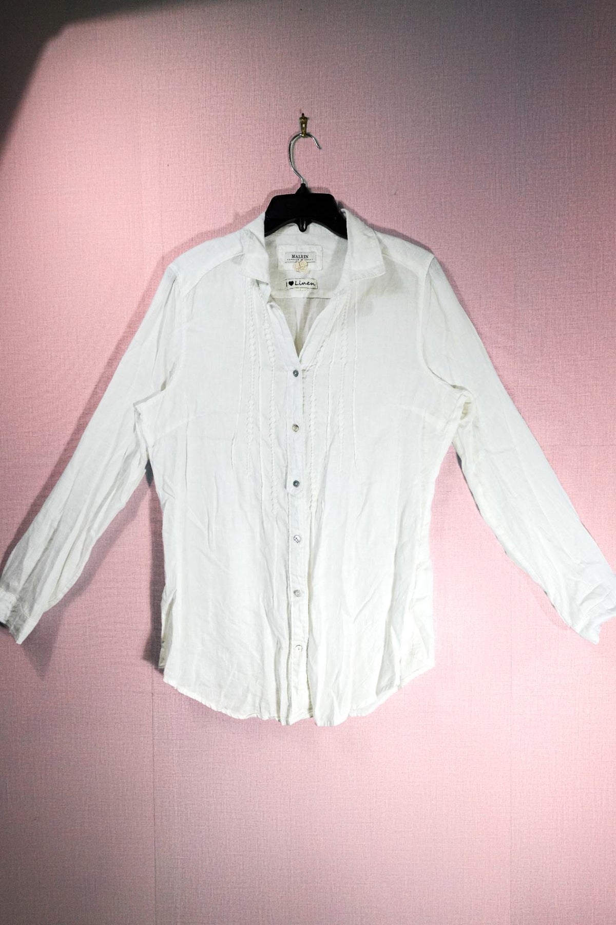 Malvin, Long Sleeves Top, L, Linen