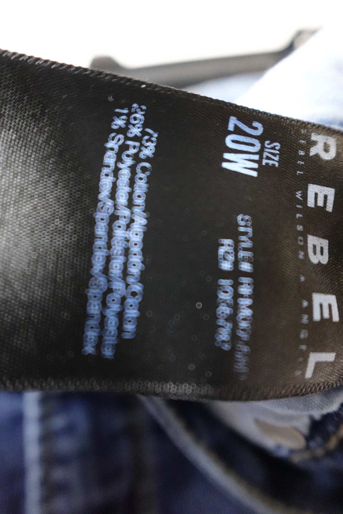 Rebel Wilson, Jeans Straight, 20W, Cotton Blend
