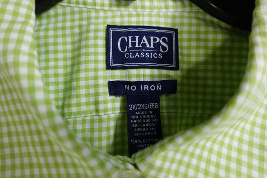 Chaps Classics, Long Sleeves Top, 2X, Cotton