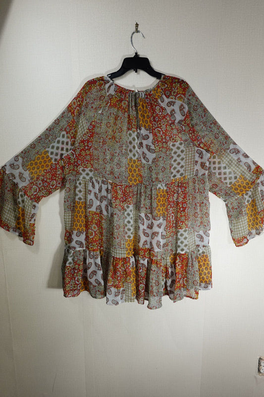 (No Label), Long Sleeves Top, 2X, Polyester