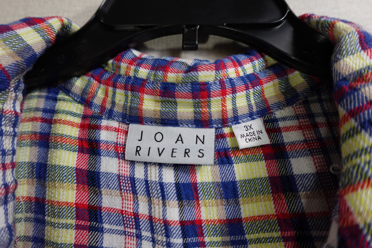 Joan Rivers, Long Sleeves Top, 3X, rayon