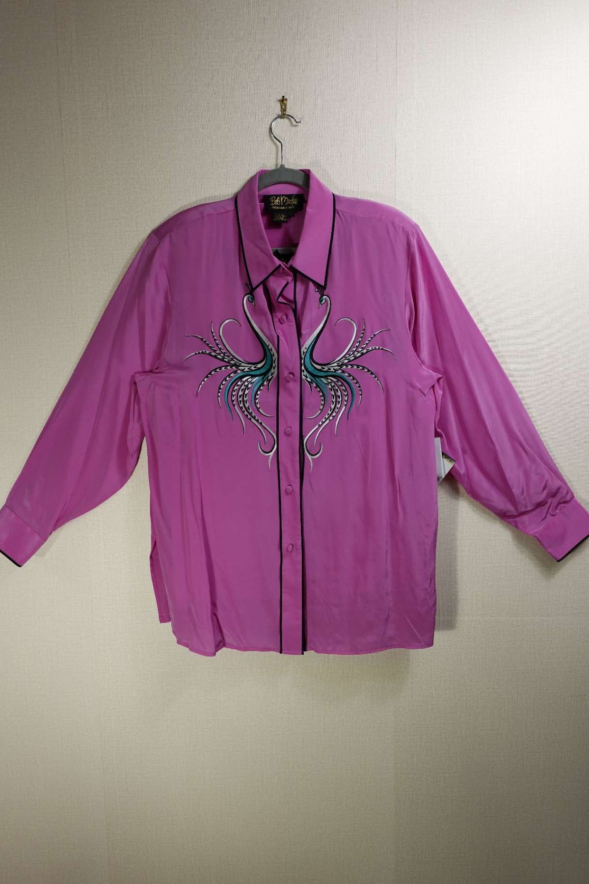 Bob Mackie, New Vintage Long Sleeves Top Set, L, Silk