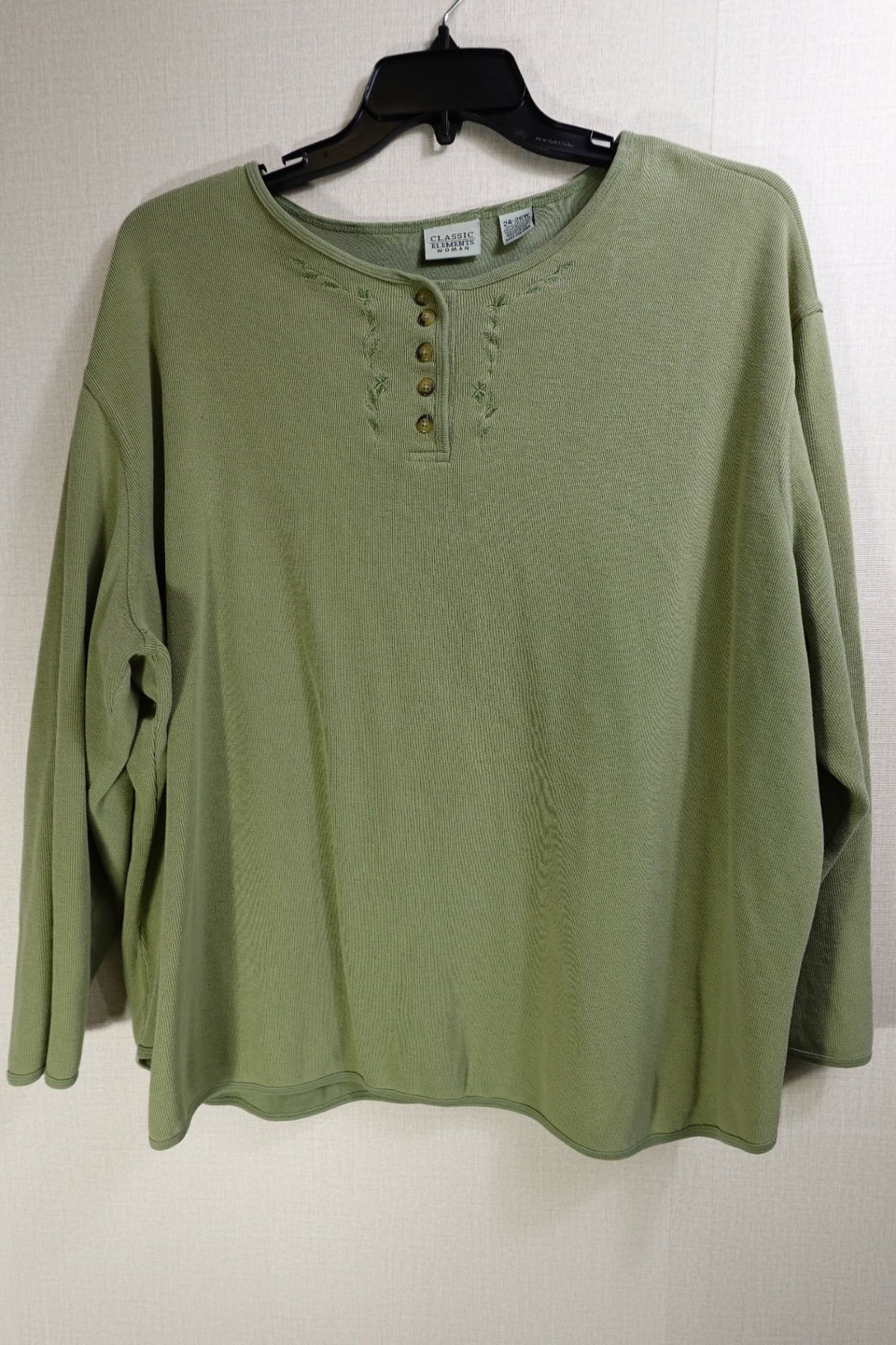Classic Elements , Long Sleeves Top, 24/26 , plastic