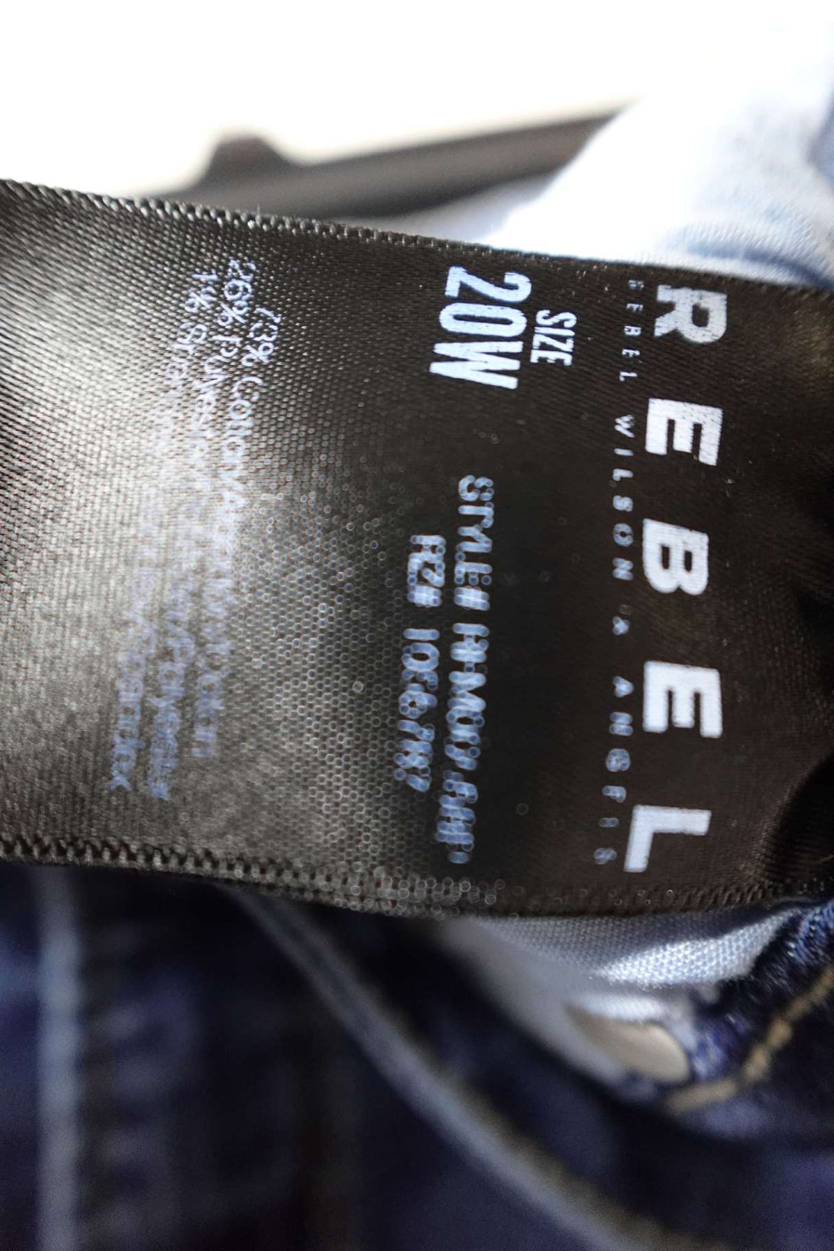 Rebel Wilson, Jeans Straight, 20W, Cotton Blend