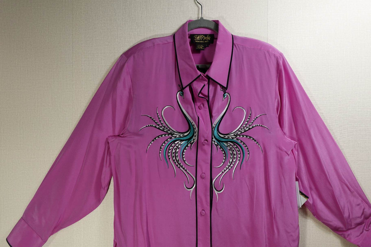 Bob Mackie, New Vintage Long Sleeves Top Set, L, Silk
