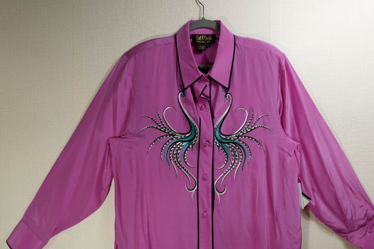Bob Mackie, New Vintage Long Sleeves Top Set, L, Silk