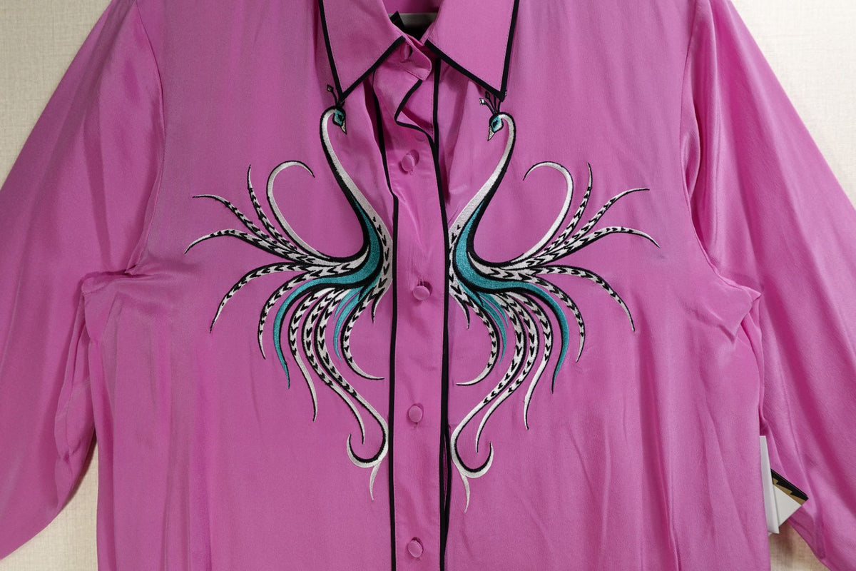 Bob Mackie, New Vintage Long Sleeves Top Set, L, Silk