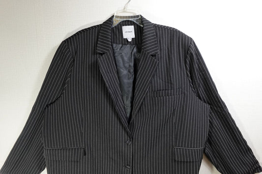 extro&vert, Pinstripe Blazer, 1X, Polyester