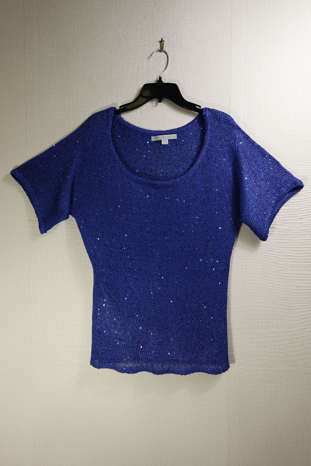 Boston Proper, Short Sleeved Top, L, Polyester