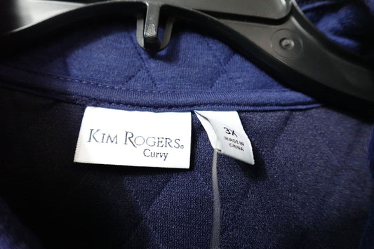 Kim Rogers Curvy, New Outerwear vest, 3X, Polyester