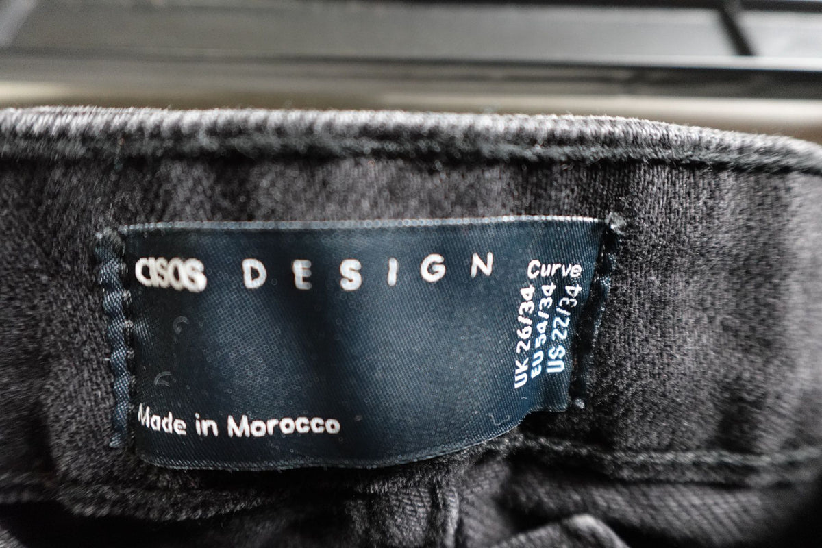 Asos, JEANS, 22, Cotton blend