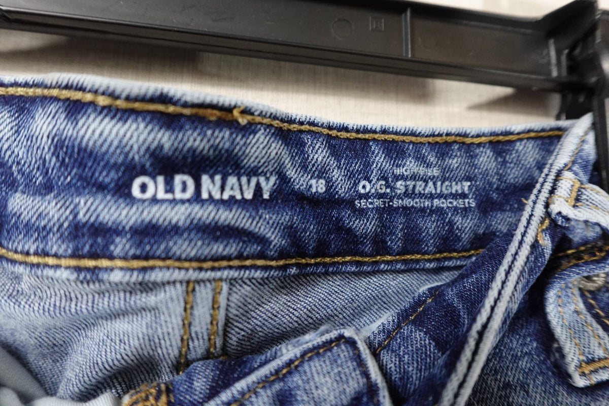 Old Navy, Jeans Straight Leg , 18, Cotton, spandex