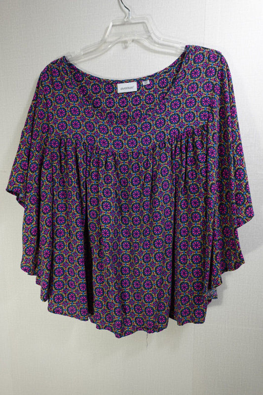 Avenue, Short Sleeve Top, 22/24, rayon