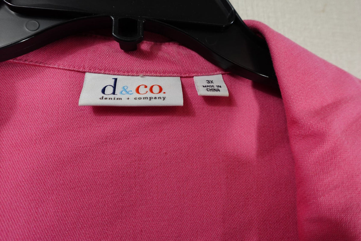 D&CO, Blazer, 3X, Cotton Blend (Educated Guess)