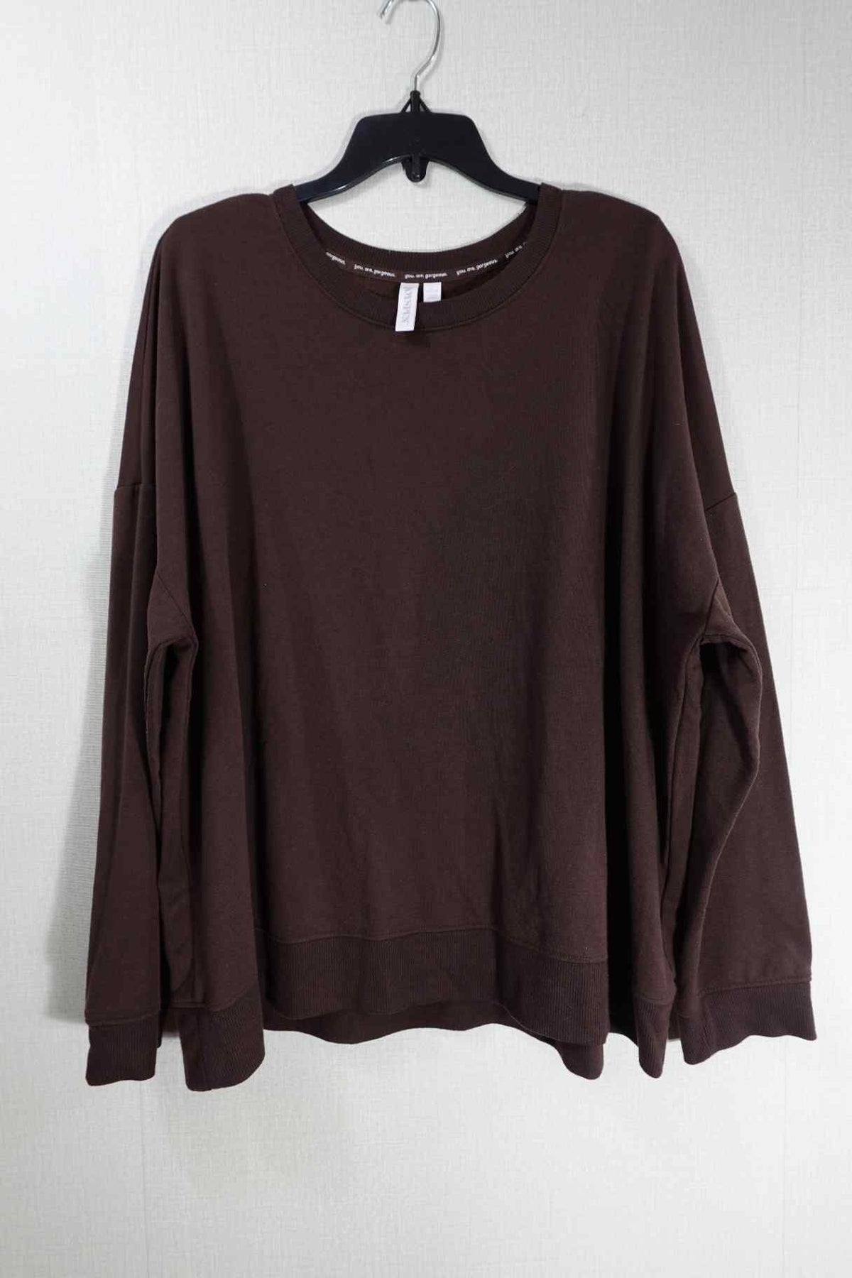 Joyspun, Long Sleeves Top, 3X (22W-24W), Polyester, rayon, spandex