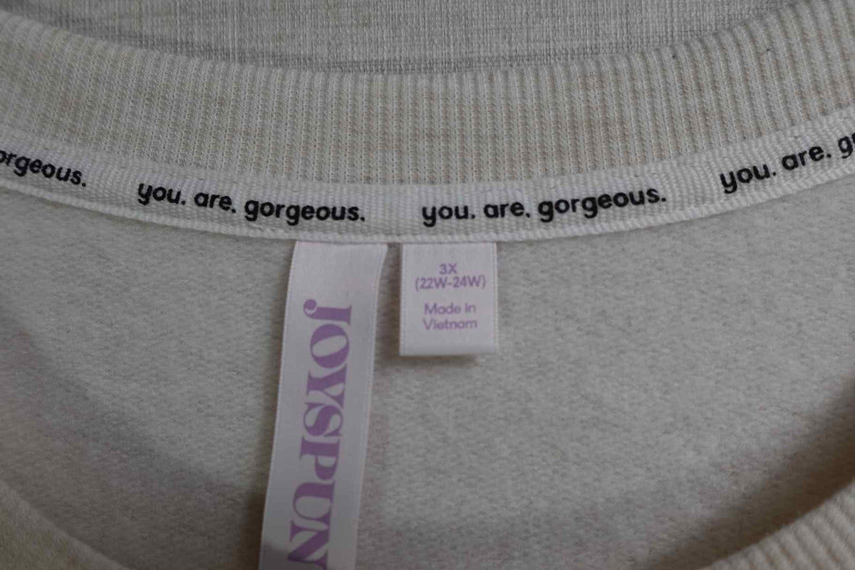 Joyspun, Long Sleeves Top, 3X (22W-24W), Polyester, rayon, spandex