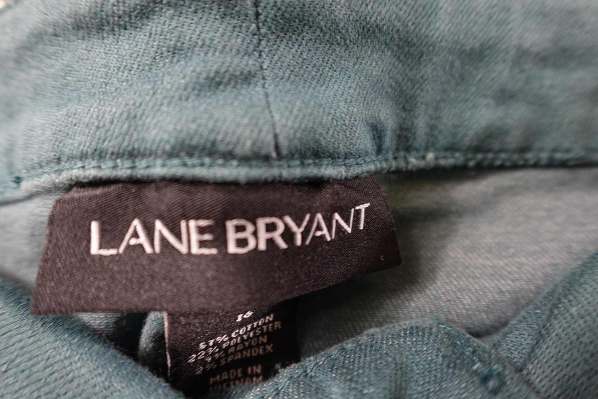 Lane Bryant, Pants Straight Relaxed, 16, Cotton, polyester, rayon, spandex