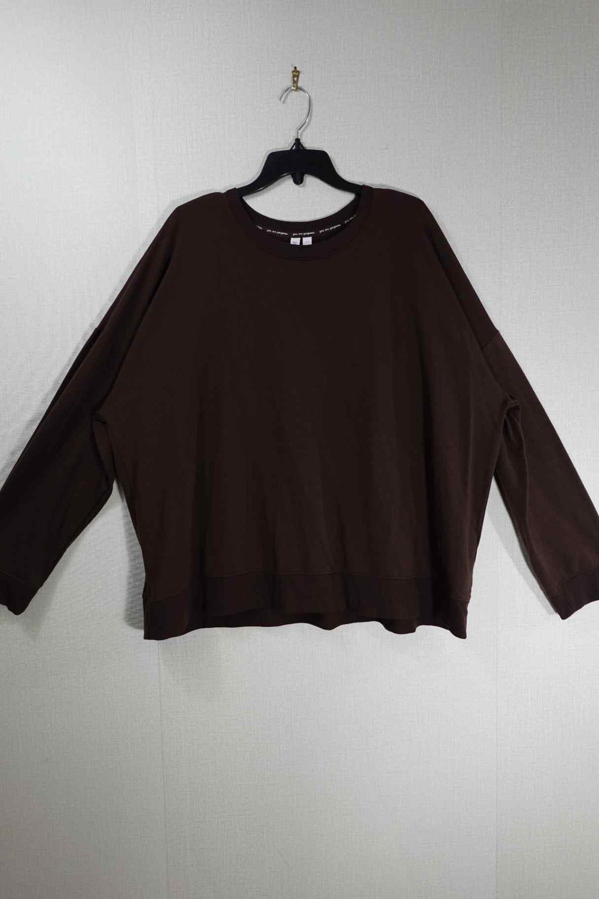Joyspun, Long Sleeves Top, 3X (22W-24W), Polyester, rayon, spandex