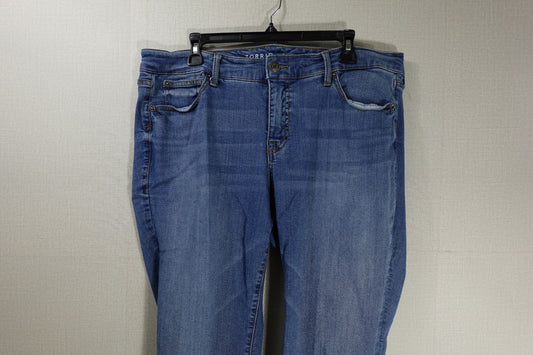 Torrid, Jeans Boyfriend Ankle, 16R, cotton, rayon, polyester, spandex