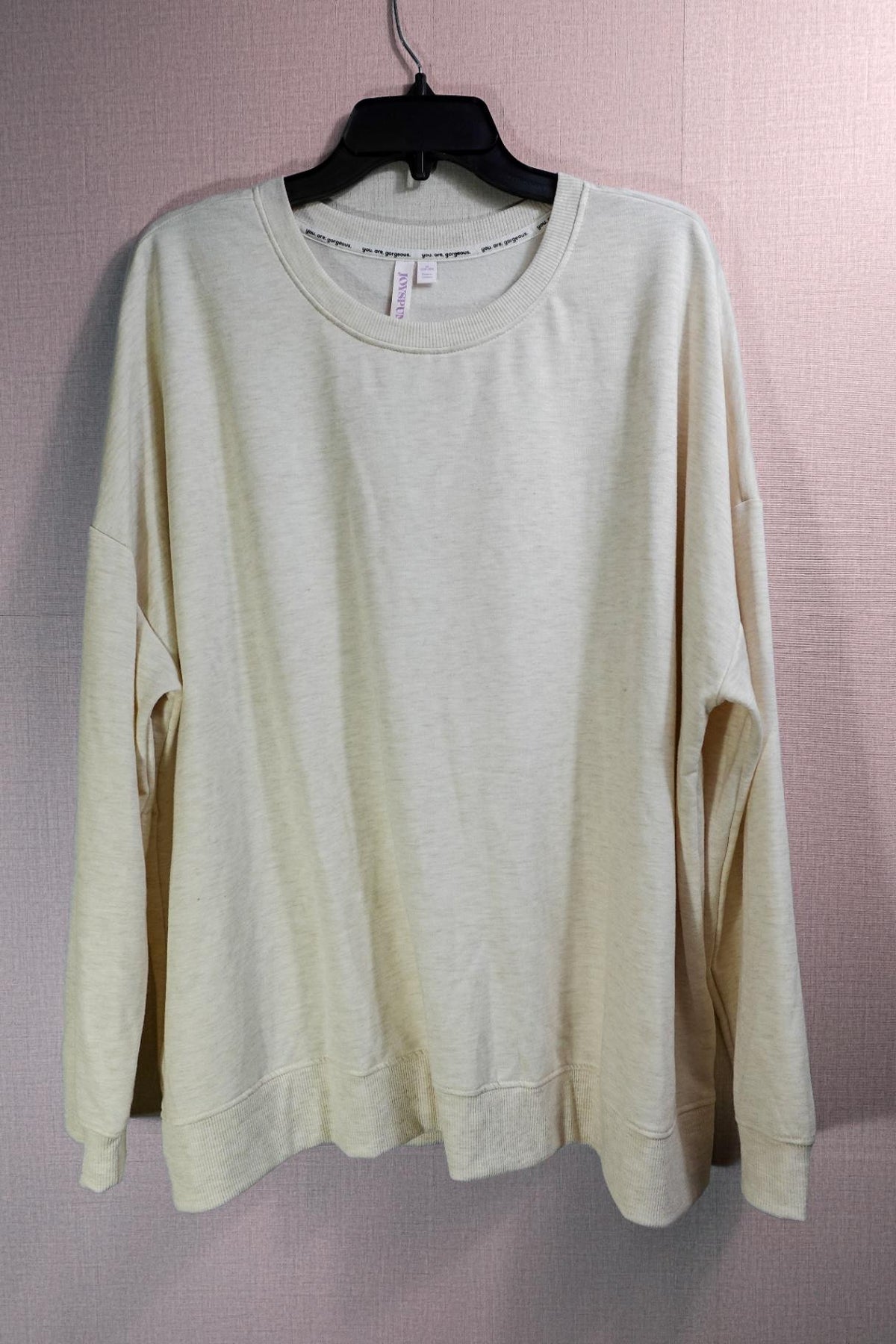 Joyspun, Long Sleeves Top, 3X (22W-24W), Polyester, rayon, spandex