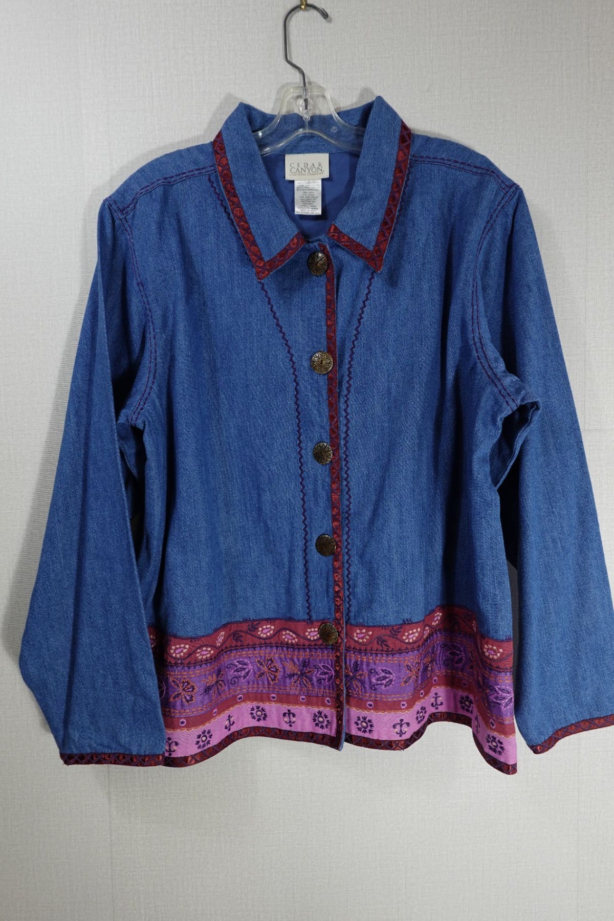 Cedar Canyon Clothing Company, Vintage Light Jacket, L, Cotton with Linen blend accent