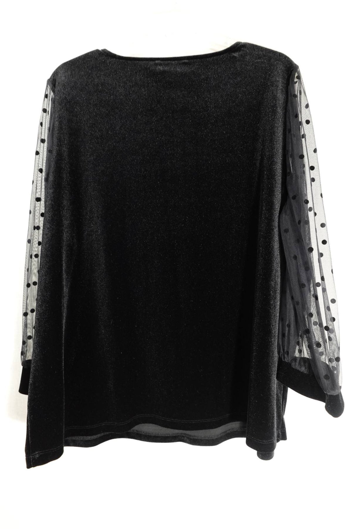 CeCe, Long Sleeve Velvet Event Top, 2X, Polyester, elastane  