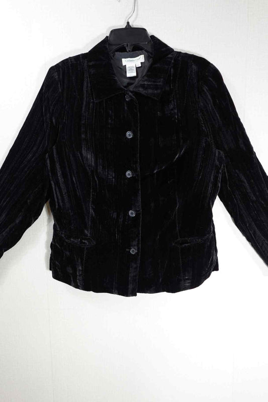 Coldwater Creek, Formal Jacket, L, Rayon, nylon (velvet)