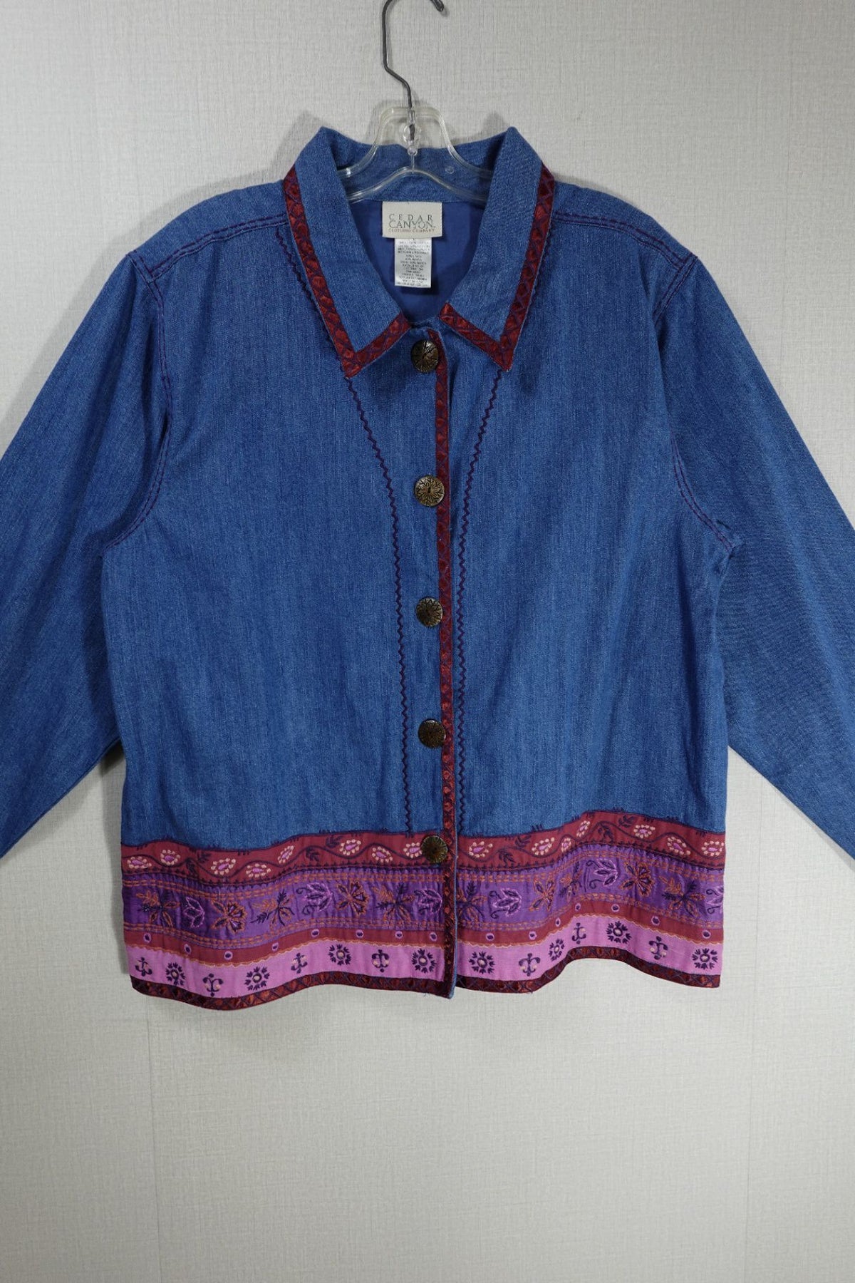 Cedar Canyon Clothing Company, Vintage Light Jacket, L, Cotton with Linen blend accent