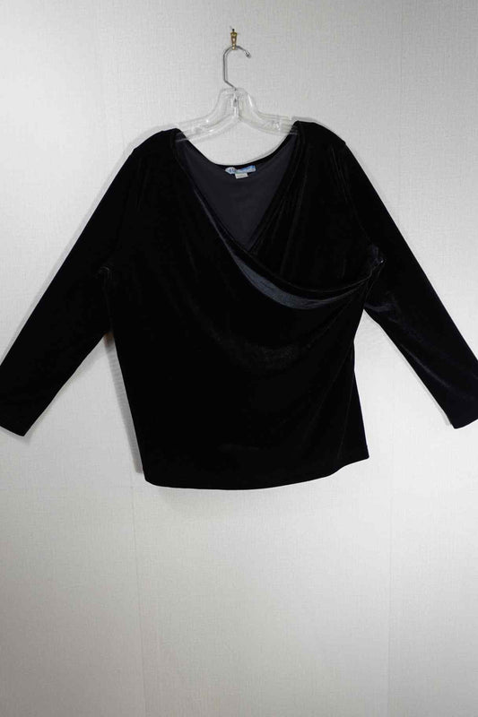 4U, Long Sleeves Top, 3X, polyester, spandex