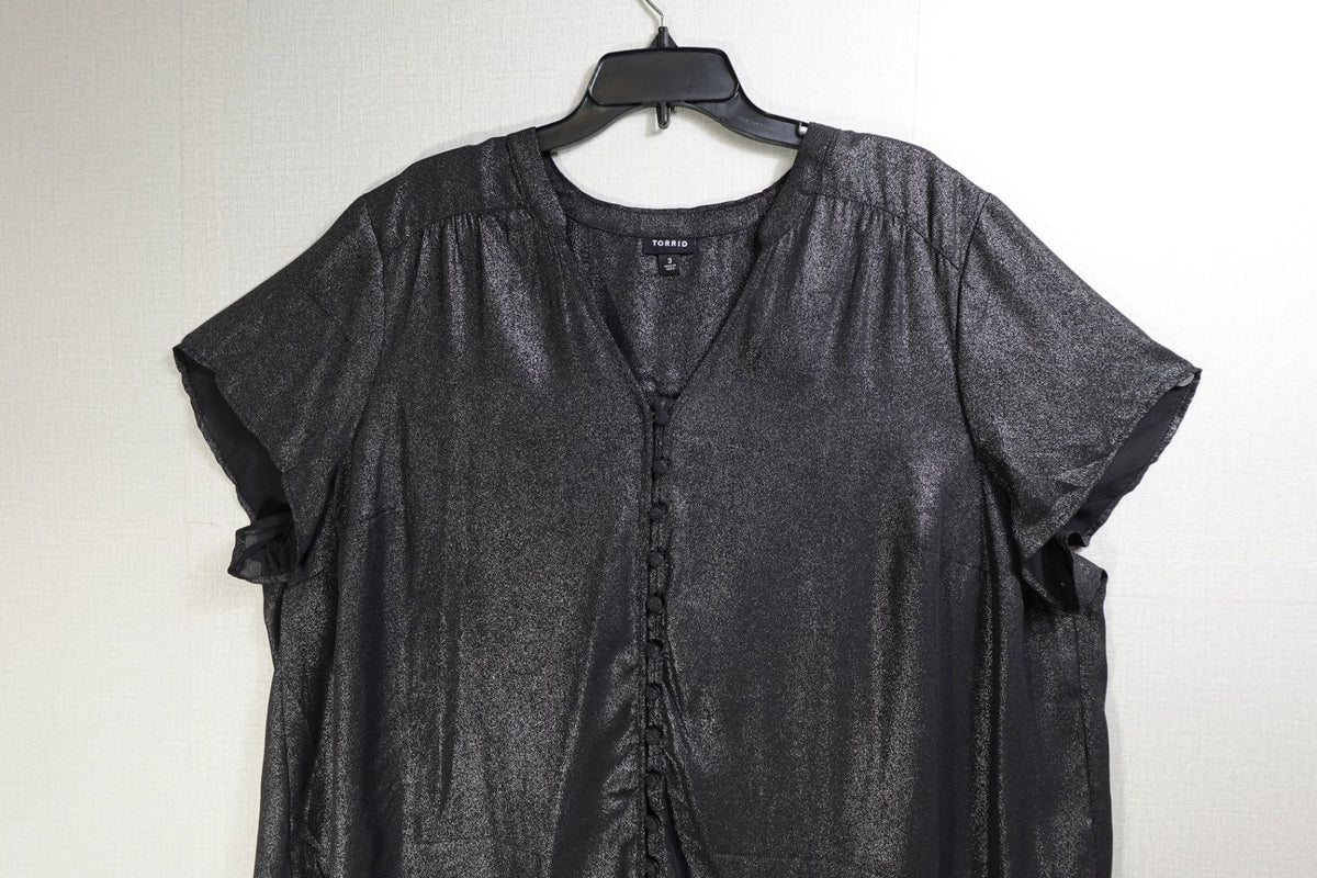 Torrid, Short Sleeved Top, 3X, Polyester