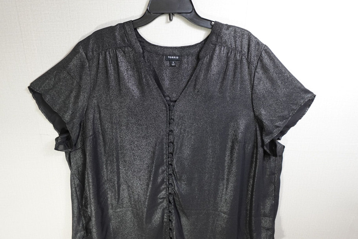 Torrid, Short Sleeved Top, 3X, Polyester