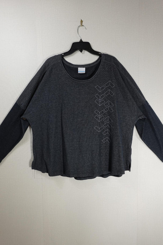 Columbia, Long Sleeves Top, 3X, Cotton, polyester