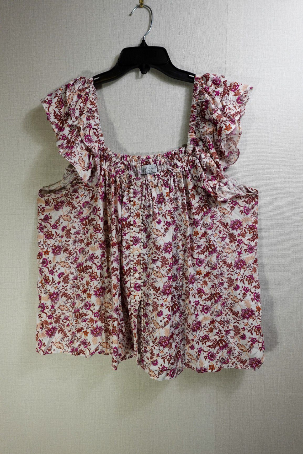 Jessica Simpson, Short Sleeved Top, 2X/3X, best guess Rayon Blend