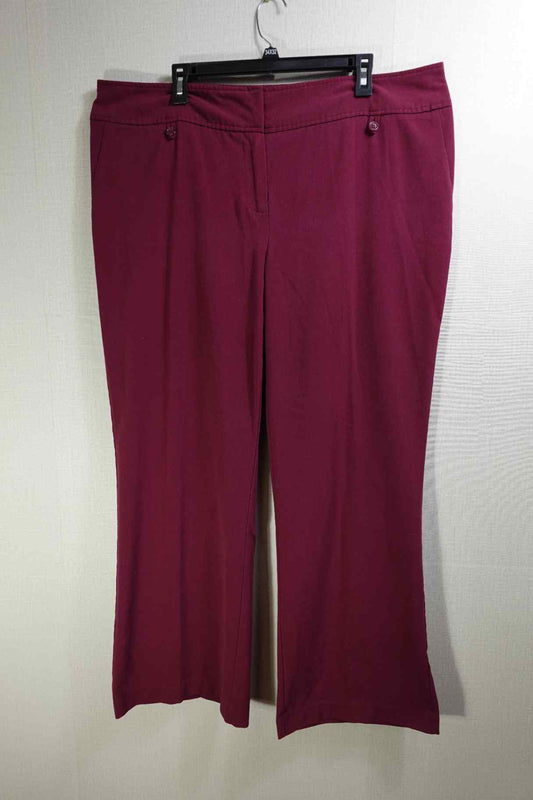 Roz & Ali, Pants, 18, Polyester, rayon, spandex