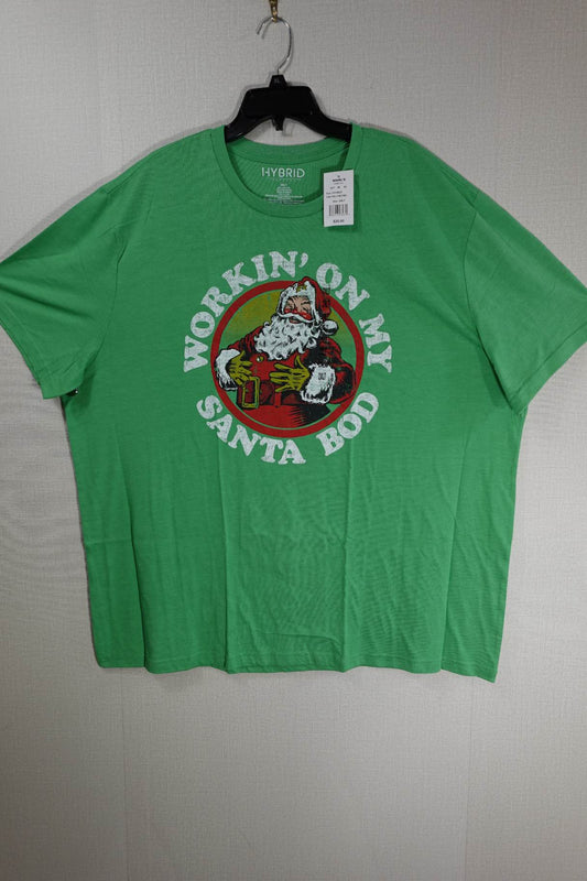 Hybrid Apparel, New Short Sleeved Top, 2XLT, Cotton, polyester