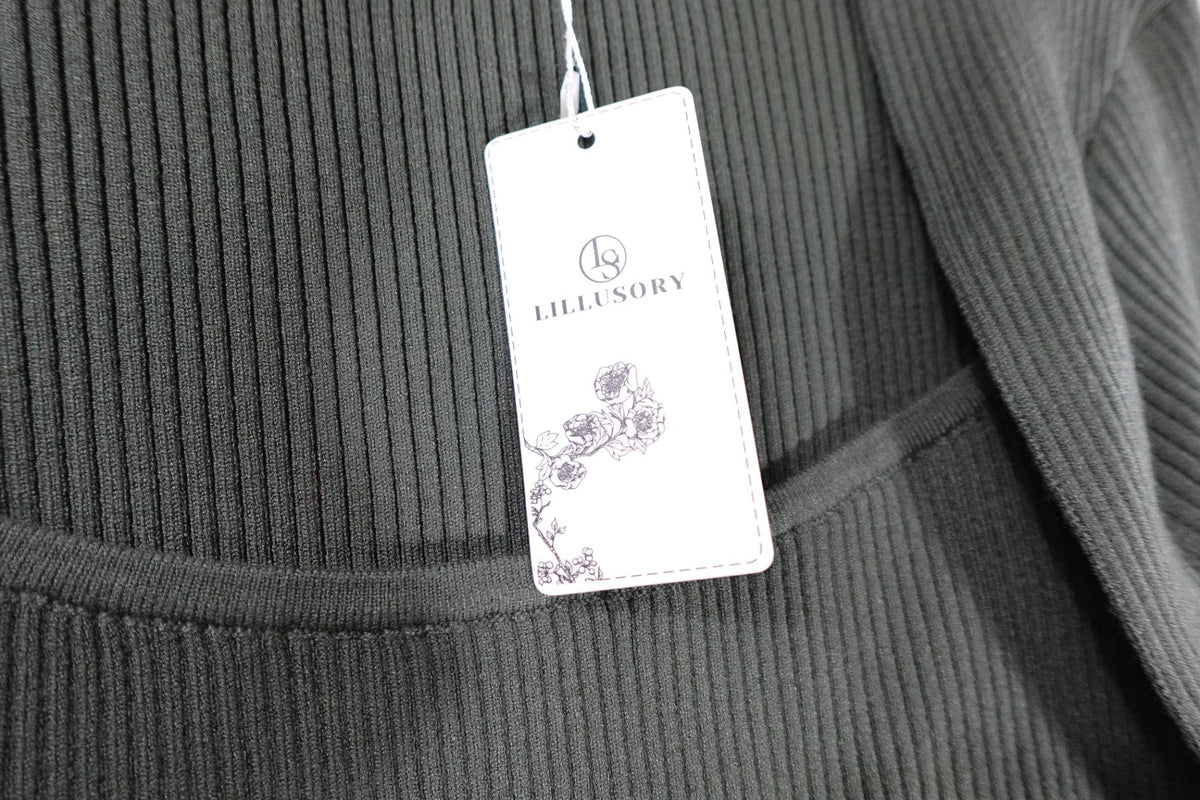Lillusory, New Long Sleeve Top, XL, Viscos, polymide, polyester
