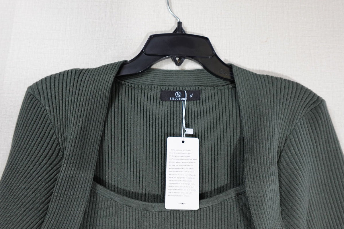 Lillusory, New Long Sleeve Top, XL, Viscos, polymide, polyester