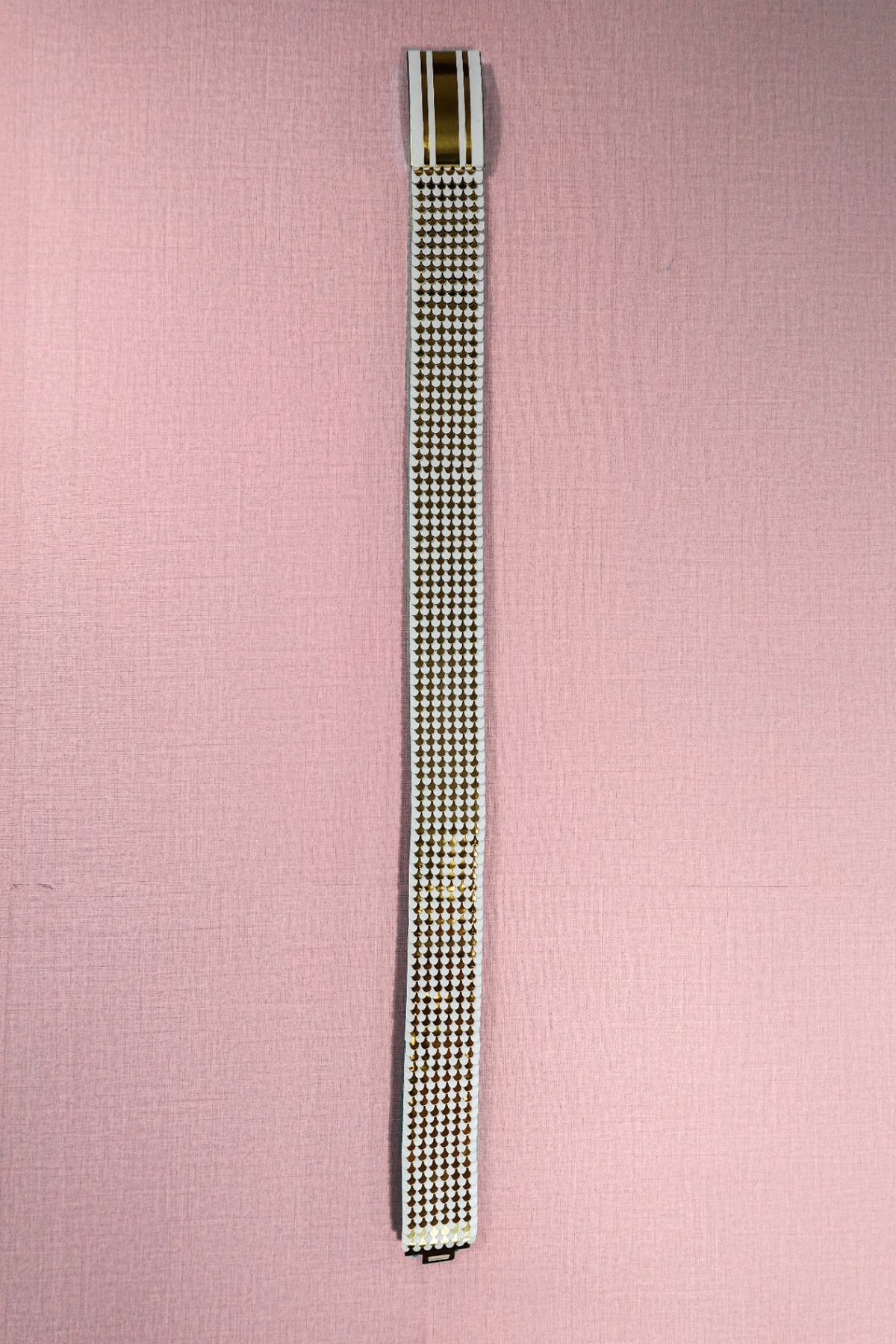 (No Label), Belt, 18/20, Metal and fabric