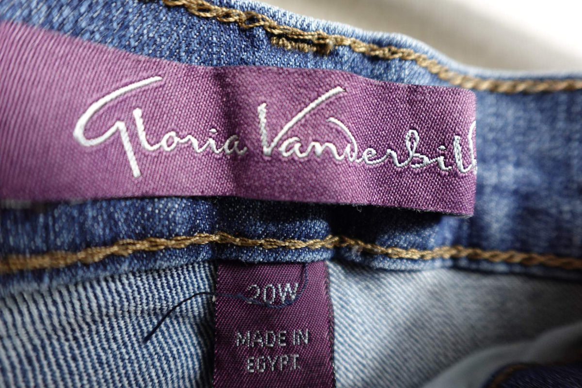 Gloria Vanderbilt, Jeans, 20W, Cotton blend