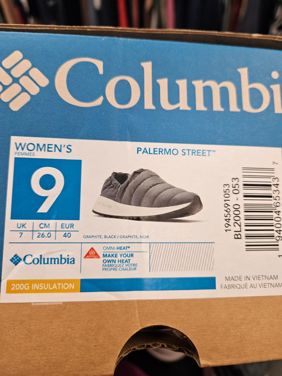 Columbia, Slip-On Shoes, Women's 9 / UK 7 / EUR 40, Synthetic