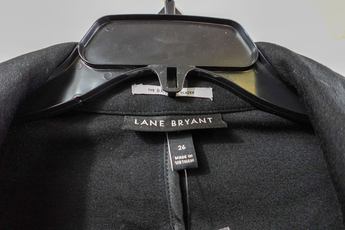 Lane Bryant, New Blazer, 26, Rayon, Nylon, Spandex