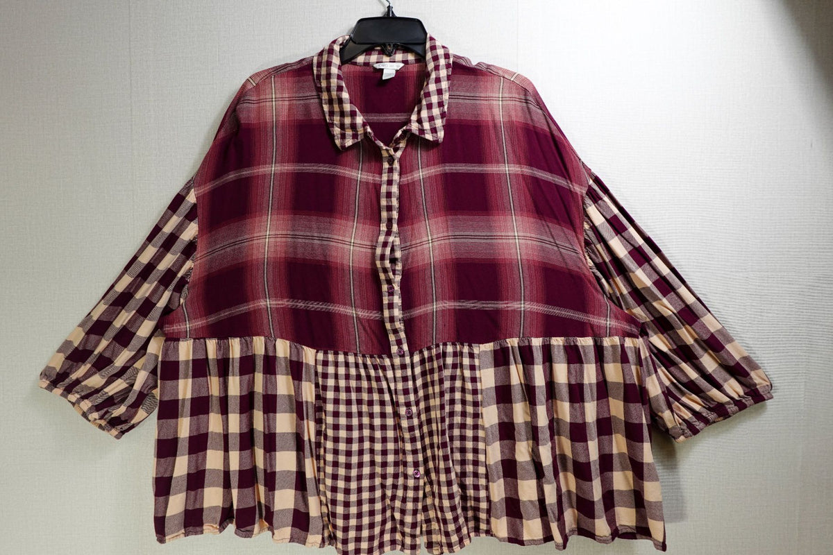 Cato, Long Sleeves Top, 22/24W, Rayon