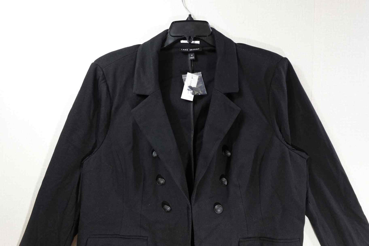 Lane Bryant, New Blazer, 26, Rayon, Nylon, Spandex