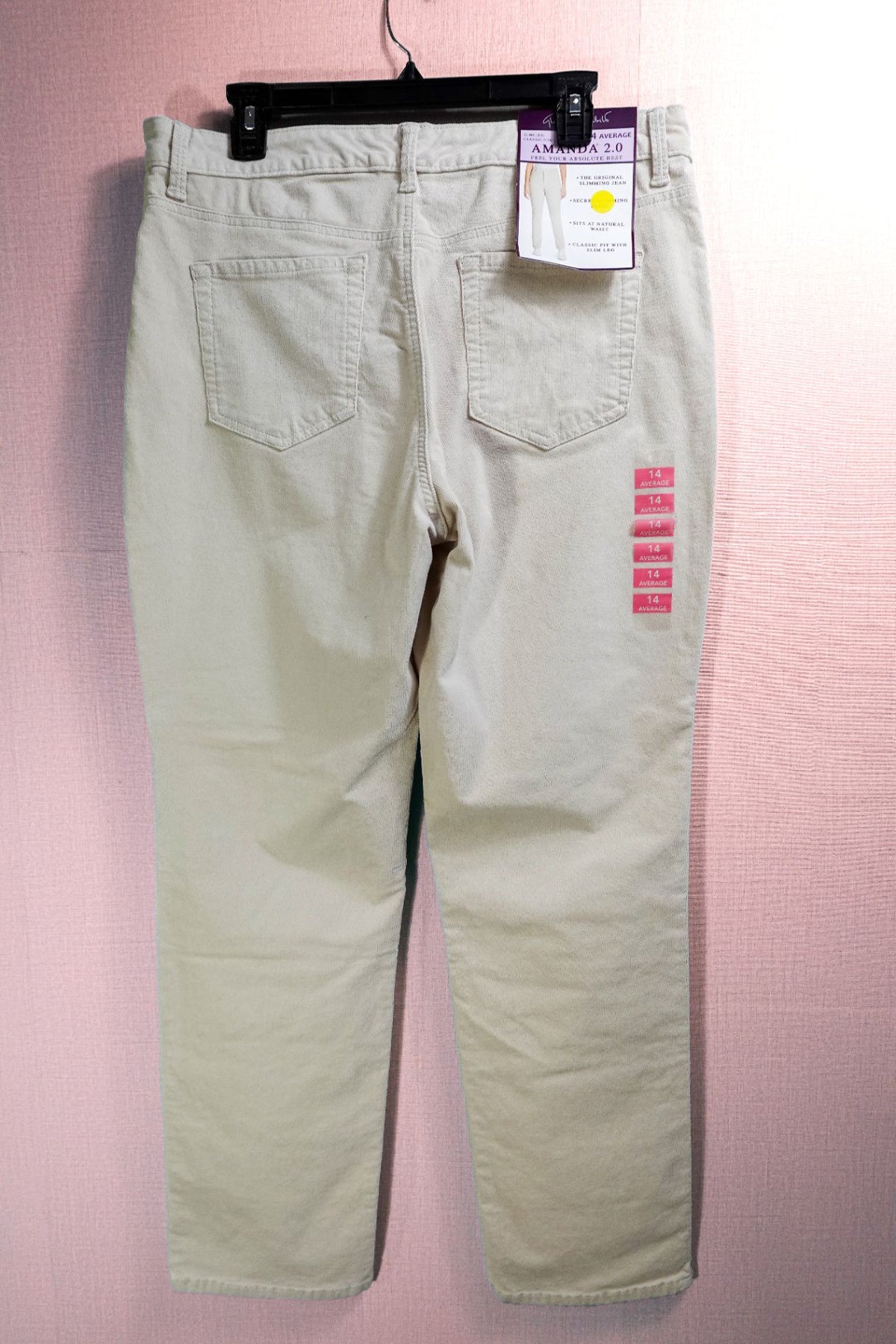 Gloria Vanderbilt, New Jeans straight, 14 , Cotton