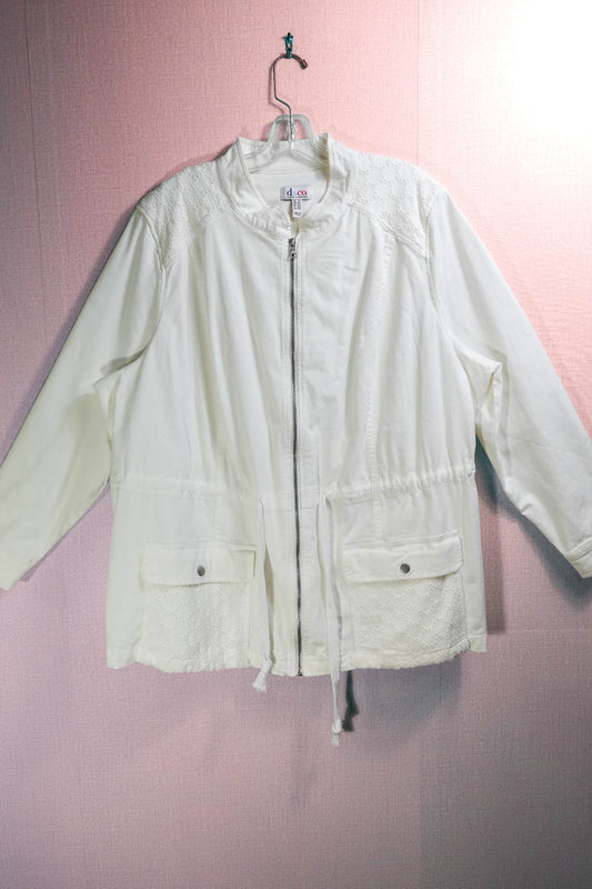 d & Co, Jacket, 2X, Cotton, Spandex