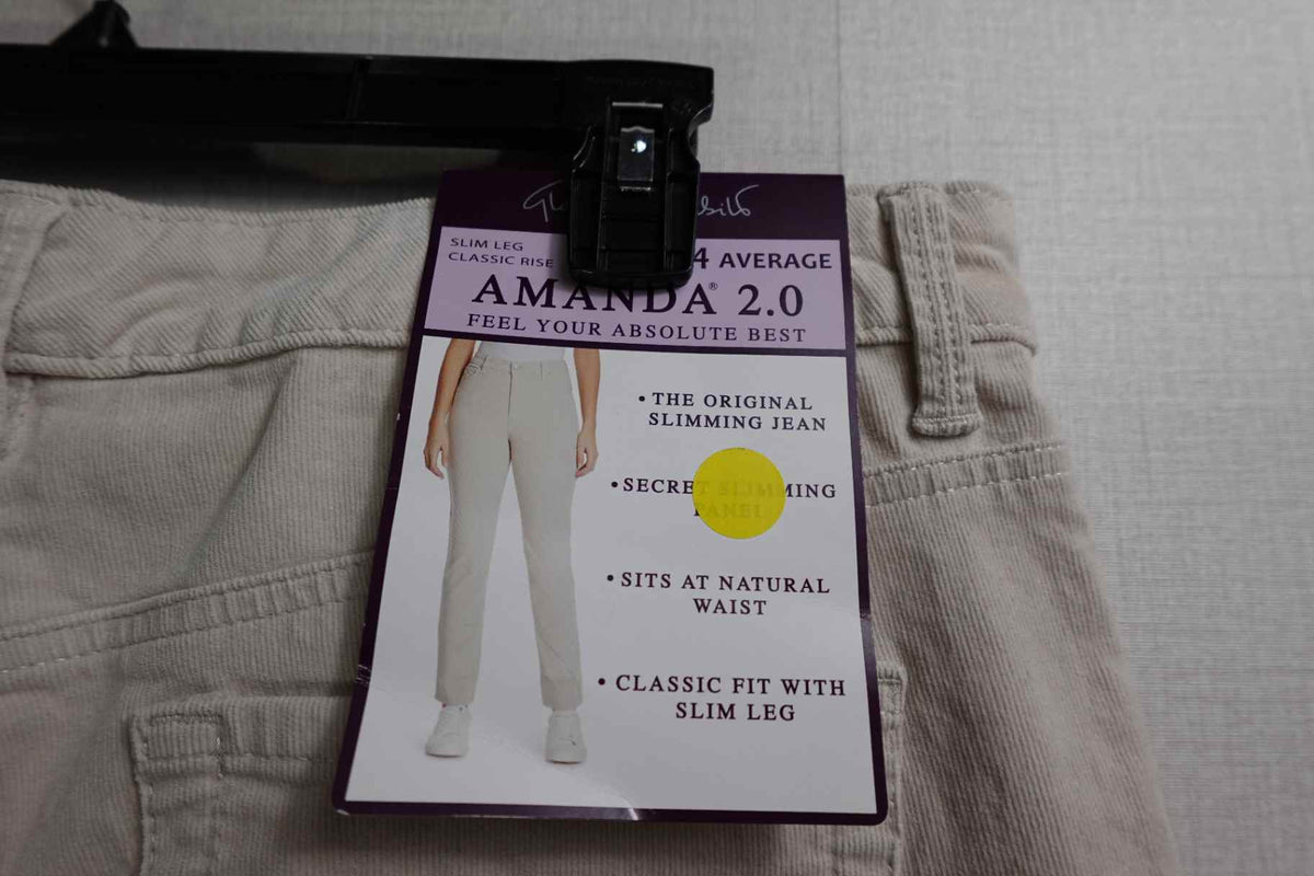 Gloria Vanderbilt, New Jeans straight, 14 , Cotton
