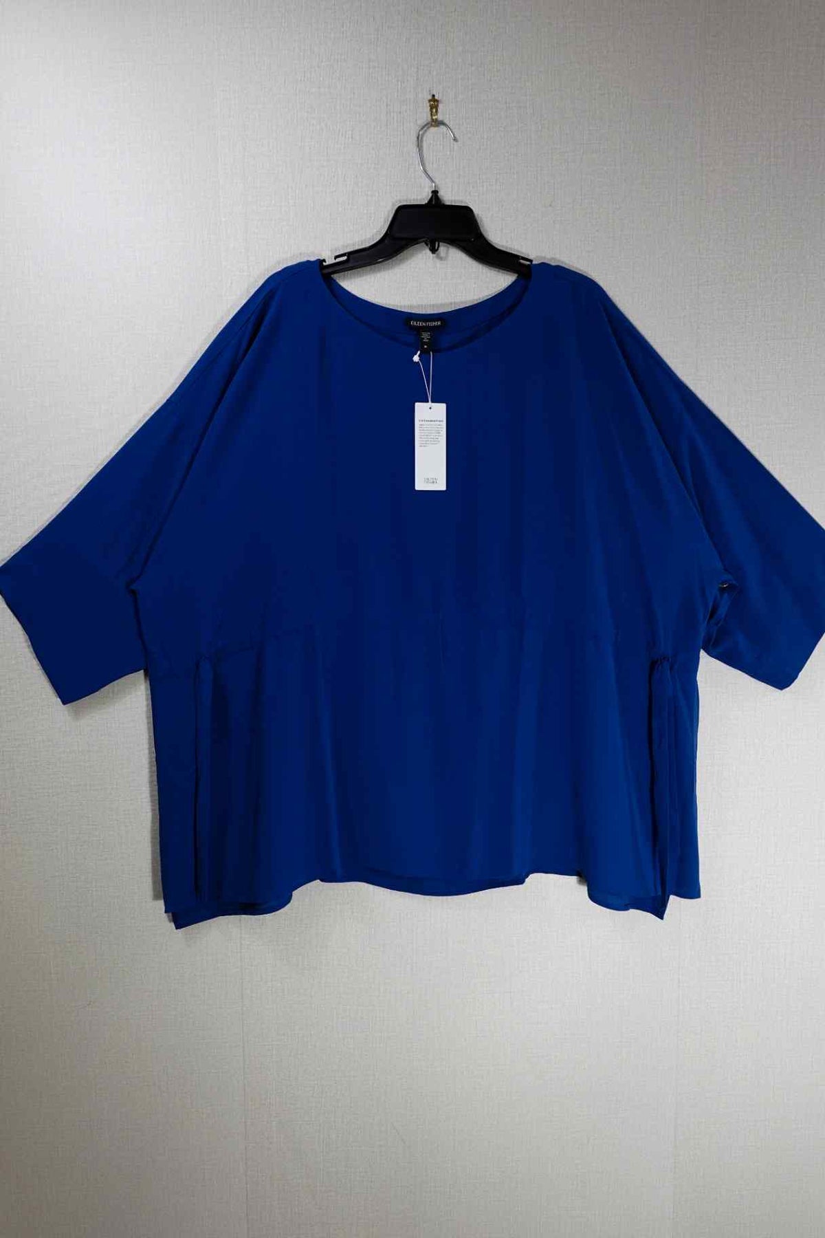 Eileen Fisher, New 3/4 Sleeve Top, 3X, silk