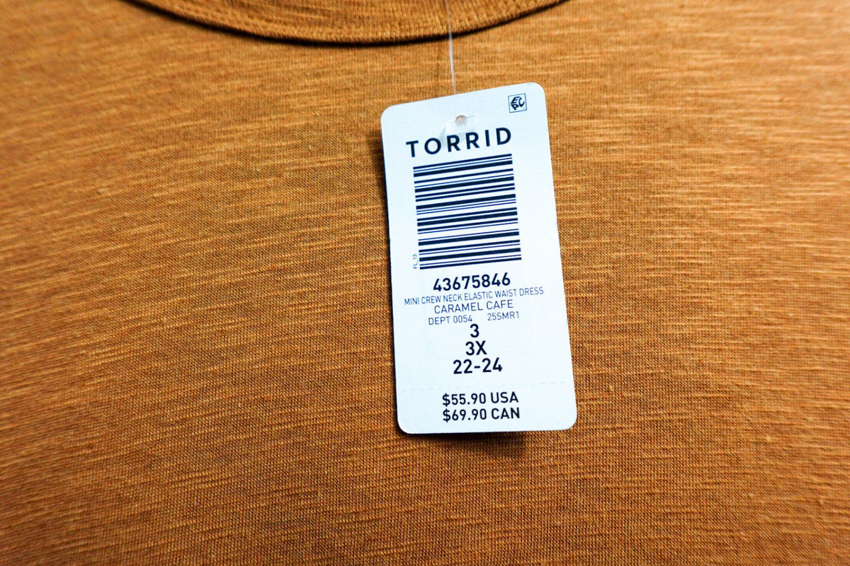 Torrid, New Dress, 22/24, Cotton, rayon, spandex