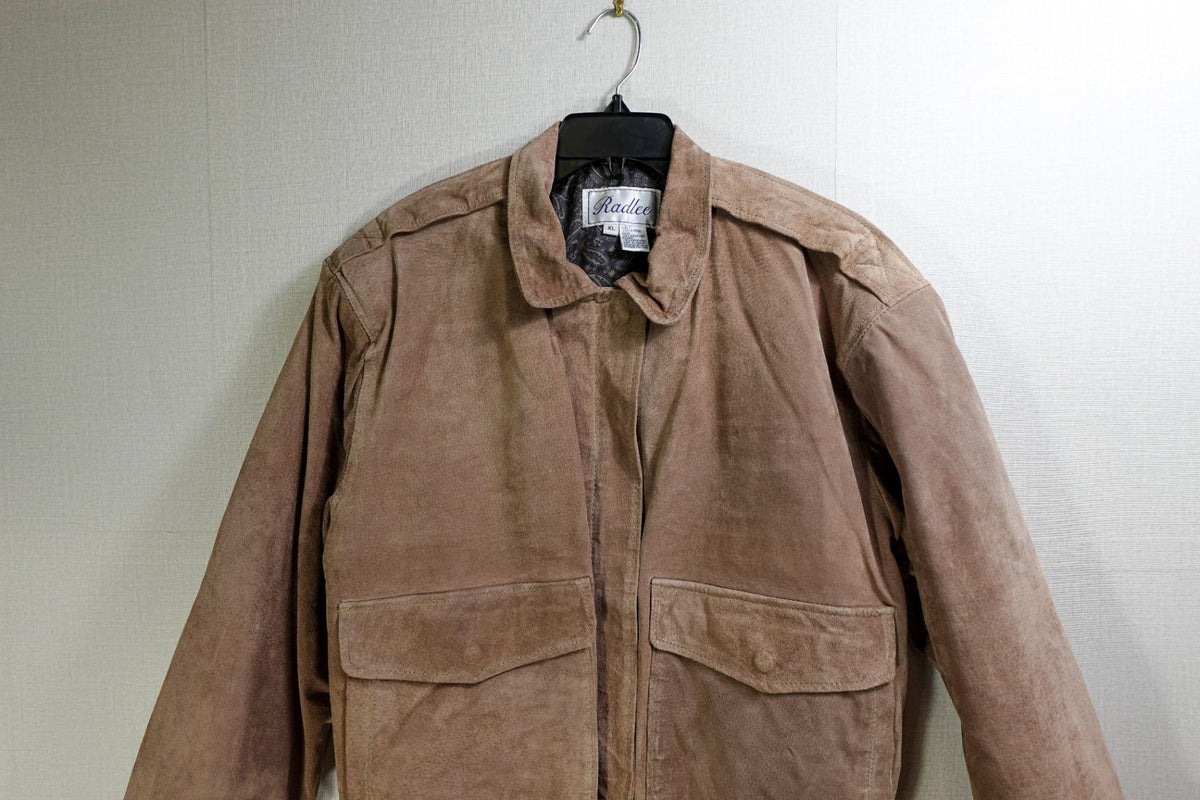 Radlee, Vintage Bomber jacket, XL, leather